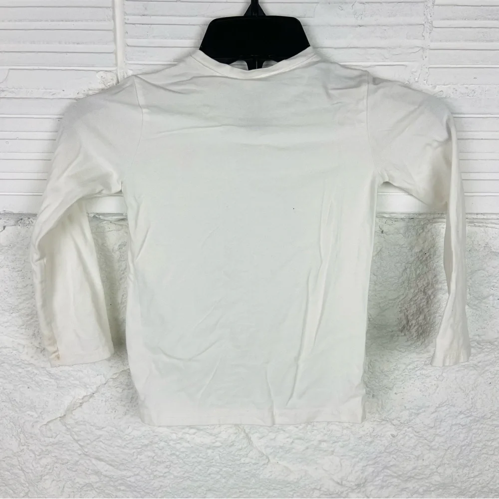 RALPH LAUREN white long sleeve cotton stretch shirt size 5